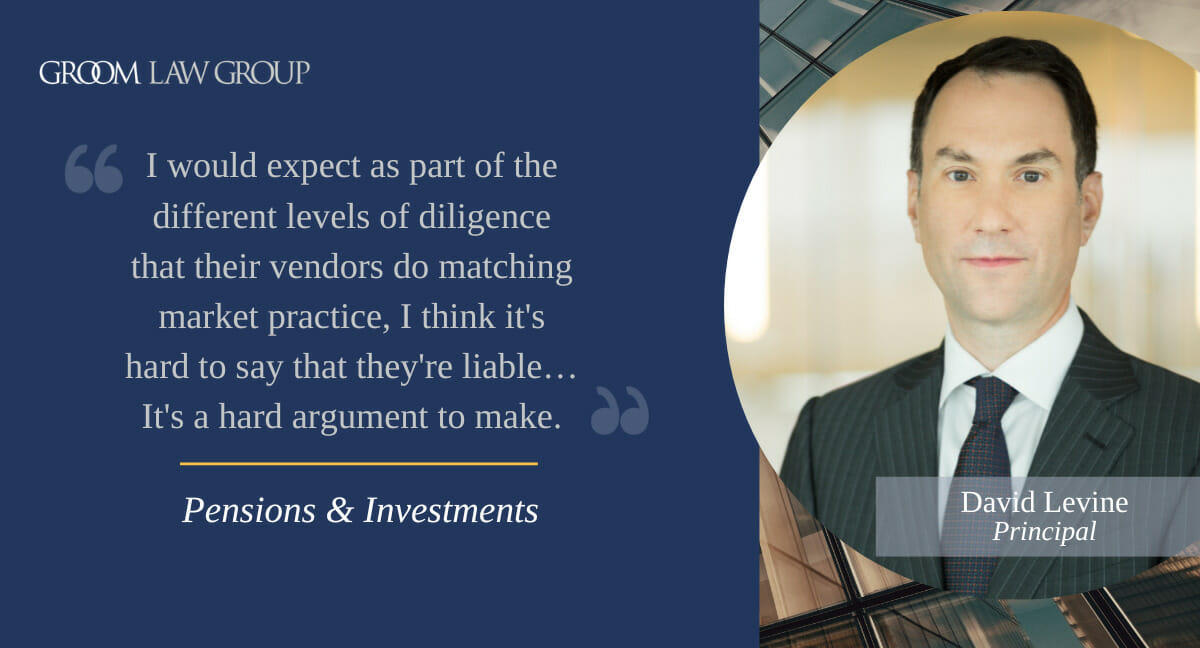 Levine Covers MOVEit Cyberattack with Pensions and Investments Groom