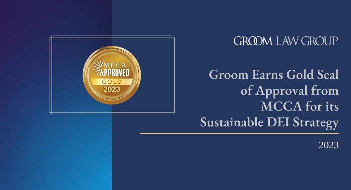 Groom Earns Gold Seal of Approval from MCCA for its Sustainable DEI
